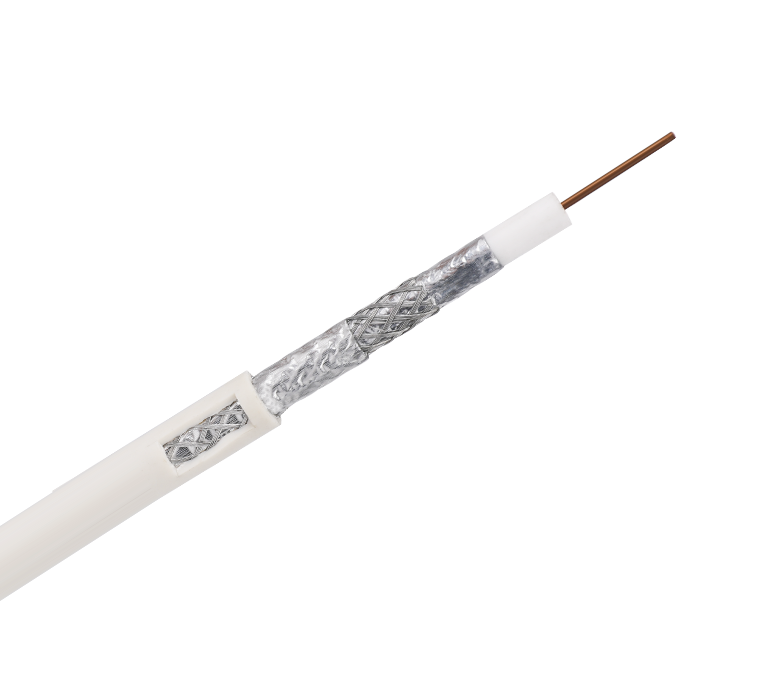 RG6Q Series 75 Ohm Braiding Coaxial Cable—Quad-Shield