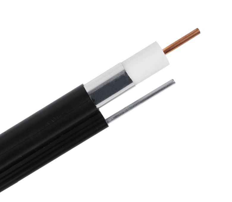 Trunk Series—75 Ohm Coaxial 565 สายเคเบิล Trunk ไม่มีรอยต่อพร้อม Messenger, Jelly
